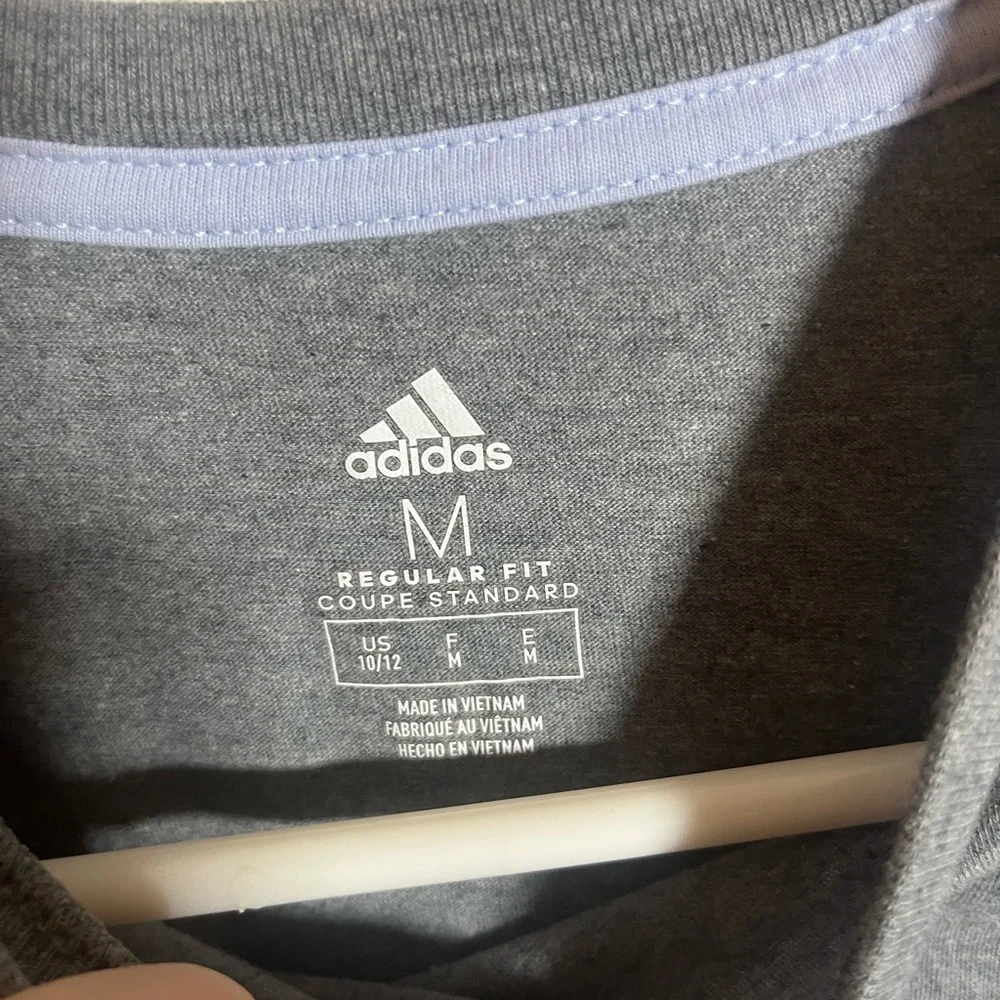 Adidas Gray Tee‎ with Soccer Design